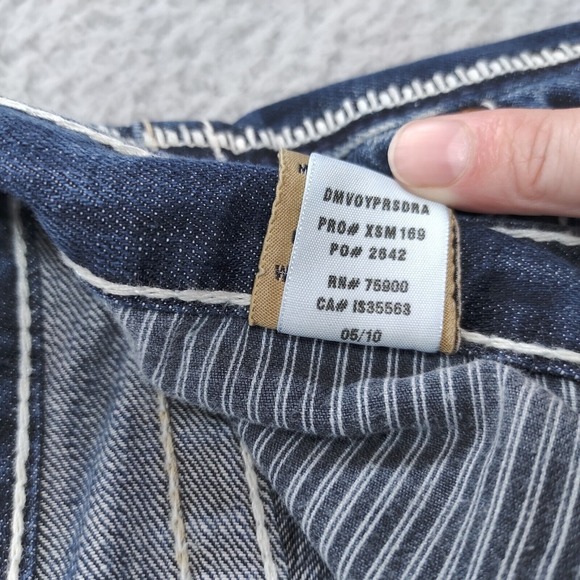 Big Star Voyager Loose Jeans 36x30 Blue Loose Distressed Baggy Grunge Y2K - Picture 11 of 16